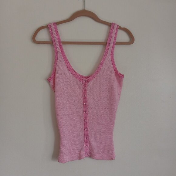 NWOT VINTAGE Shanie Jacobs Hand knit Crop Top - Picture 2 of 6